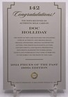 2024 Pieces Of The Past 1800s Doc Holiday Hand Written Document Relic