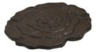 Pack Of 3 Rustic Cast Iron Rose Flower Blossom Garden Garden Stepping Stones