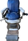 Antique Theo A Kochs Blue Barber - Beauty Shop Chair - Hydraulics Work  Vintage