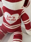 Sock Monkey Dan Dee Collector s Choice Plush Stuffed Animal 20   red Stripes