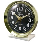 12020 Equity By La Crosse Wind-up Bell Brass Metal Case Analog Alarm Clock