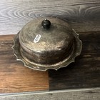 - Silver Plated Butter Dish Muffin Warmer  Antique Vintage