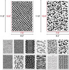 12 Pcs Camo Print Stencils  Large Camouflage Stencils For Spray Paint Reusable D