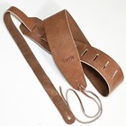 Rare  Authentic Vintage Morris Guitar Genuine Veg-tan Leather Strap 1980s Japan