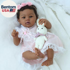Reborn Baby Doll Black Girl     18-inch Realistic Lifelike African American Newbor