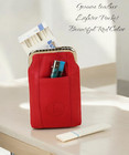 Leather Cigarette Case Pack Holder Regular Or 100 s Lighter Pocket