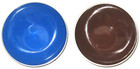 Vtg 2 Emalox Of Norway Mcm Blue-brown Enameled 4  Bowls Bjorn Engo