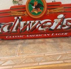 Vintage Budweiser Beer Light Up Faux Neon Sign Anheuser Busch 1998