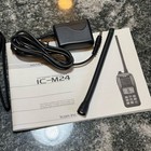 Icom Ic-m24 Handheld Marine Vhf Radio Transceiver Working With Charger