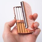 Vintage Slim Metal Cigarette Case   Dispenser - Small Cigarette Holder Case box 