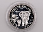 2015 Somalia African Wildlife Elephant  Bu 1 Oz  999 Silver Coin Somali Republic