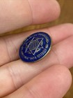 Vintage World Jewish Congress Star Of David Globe Blue Lapel Hat Jacket Vest Pin