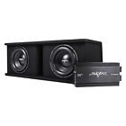 Skar Audio Dual 10  2400w Sdr Complete Bass Pkg Loaded Sub Box - Amp - Wire Kit