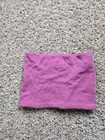 Smartwool Neck Warmer Gaiter Girl One Size Pink Merino Wool Stripe Cowl Scarf