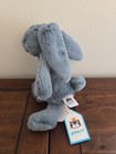 Retired Jellycat Bashful Forest Bunny Small Green London Stuffed Toy New