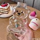 2026 Starbucks Bearista Bear Cup Tumblers Strawberry Topper Baseball Cap 591ml