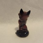 Adorable  Vintage Hagen Renaker Sitting Up Fox Mama Miniature