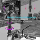 For Polaris Indy Spa Snowmobile Rearview Side Mirror 7 8  Handlebar Mount Clamps