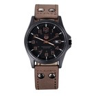 Men s Work Watch Waterproof Date Leather Strap Sport Quartz Valentine s Day Gift