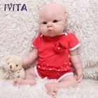 Ivita 19 Inch Full Silicone Reborn Baby Girl Handmade Silicone Doll Infant