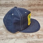 John Deere Local-motive Patch Trucker Hat Denim Snap Back Cap Louisville Usa Vtg