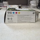 New Genuine Hp 910 Tricolor Ink Cartridge Pack Cyan magenta yellow Exp 2027