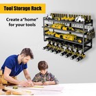  8 Drill Holder 4 Layer Power Tool Organizer Wall Mount Extended Heavy Duty Rack