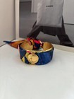Schiaparelli Vintage Playful Layered Neck Scarf And Bracelet
