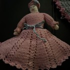 Lot 20 Crochet Doll  Clothes  Pot Holders Doily   s Turtle Snowflakes Vintage New
