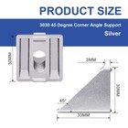 12 Pcs 3030 45 Degree Inside Corner Angle Bracket For Aluminum Extrusion