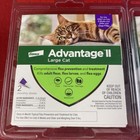 Lot Of 2 Elanco Advantage Ii Flea Control Large Cats 9  Lbs - 4 Month Supply