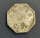 P h - G b Club - Good For 5 Cents In Trade - Token - Scarce Type