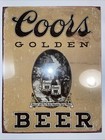 Coors Golden Beer Man Cave Tin Metal Sign 12   x16    Vintage Look Brand New