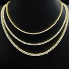 2-5mm Vvs Moissanite Tennis Chain Necklace - 925 Sterling Silver Birthday Gift