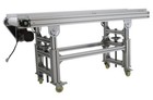 New Length59 Inch Width 11 8 Inch Pu Food Grade Belt Conveyor 110v Adjust Height
