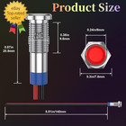10 Pcs Led Indicator Light 12v  Metal 12v Led Light  Waterproof Indicator Light 