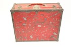 Vintage 1950s Red Roller Skate Carrying Case 15 5  X 13 5  X 6  See Photos