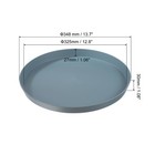 14  X 1  Round Restaurant Serving Trays  2 Pack Food Service Tray  Blue
