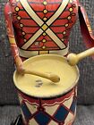 Vintage Marx Tin-litho Toy Drummer Soldier  wind Up Toy  Working
