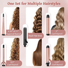 5 In 1 Curling Iron With Interchangeable Ceramic Barrels  0 35 -1 25    Curling 