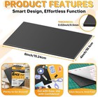 Findmag Magnetic Sheets With Adhesive Backing Cut And Customize Flexible   6 Pcs