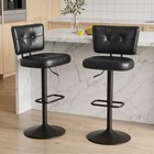 Modern Bar Stools Set Of 2 Barstools Adjustable Swivel Bar Chair For Kitchen Bar
