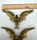 Pair Of Brass Eagle Decorative Finial Mounts 7 5     Wide
