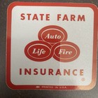 Lot Of 10 State Farm Insurance Vintage Reflective Bumper Stickers Decal 3    1 75 