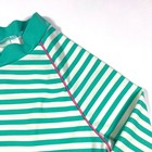 Boden Sunsafe Rash Vest 11-12y Green Stripe Upf 40  Long Sleeve Swim Top Beach