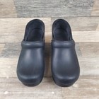 Dansko Professional Womens Clog Sz 7 5-8 Casual Black Oiled Leather Slip-on Shoe