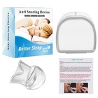 Anti Snoring Mouthpiece Silicone Tongue Retainer Sleep Apnea Aid