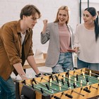 48  Competition Sized Wooden Soccer Foosball Table Adults   Kids Home Indoor