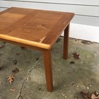 Abj Mobler Danish Teak Wood Side  Table Made In Denmark Vtg 70   s Mcm
