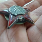 Ussr Order Red Star Medal Badge Russia Vintage Soviet Silver Original  2540159
